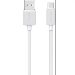 Кабел за бързо зареждане и данни USAMS US-SJ688 Type-C 3A, 1 метър, бял