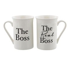 Комплект от две чаши Amore - "The Boss / The Real Boss" 300мл