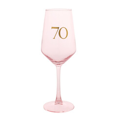 Чаша за вино "70-ти рожден ден"
