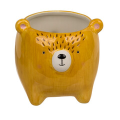 Декоративна керамична саксия, лъв