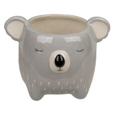 Декоративна керамична саксия, коала