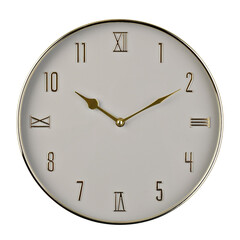 Кръгъл стенен часовник Hometime Grey&Gold