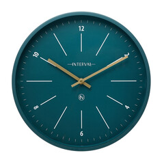 Метален стенен часовник Interval Emerald - 32см