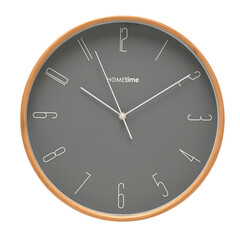 Стенен часовник Hometime Bamboo 32 см, тъмносив