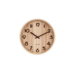 Стенен часовник Karlsson Pure Small Light wood