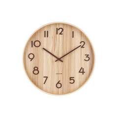 Стенен часовник Karlsson Pure Medium Light wood