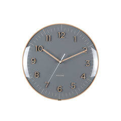 Стенен часовник Karlsson Esencia Dome, тъмносив