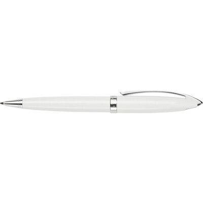 Пластмасова химикалка с метални елементи CHARLES DICKENS в луксозна подаръчна кутия, бяла