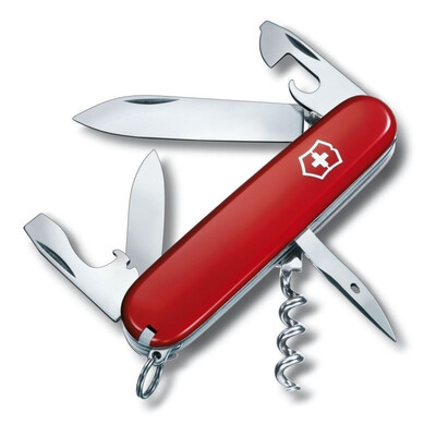 Швейцарски джобен нож Victorinox Spartan, червен