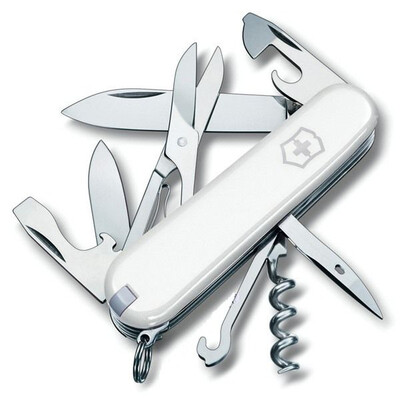 Швейцарски джобен нож Victorinox Climber 1.3703.7, бял