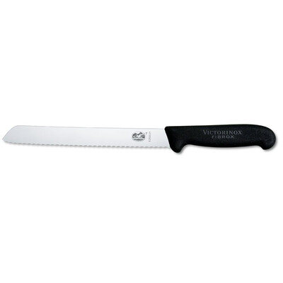 Кухненски нож за хляб Victorinox Fibrox, 210 мм, черен