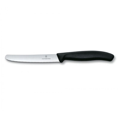Нож за домати Victorinox SwissClassic 11 см., назъбено острие, черен
