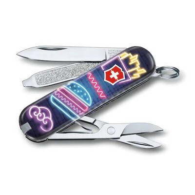 Швейцарски джобен нож Victorinox Classic “Burger Bar“ LE 2019