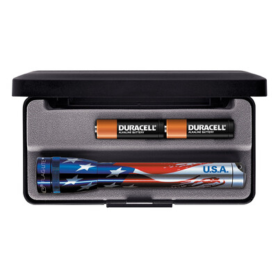 Фенер Mini MAGLITE® 2-Cell AA, Flag-Lite, кутия