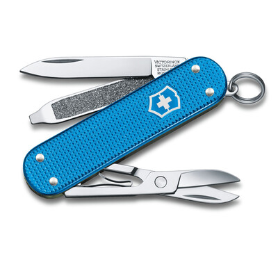 Швейцарски джобен нож Victorinox Classic Alox LE2020 Aqua Blue