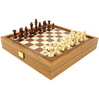 Шах/табла класик 27х27 см, орех реплика