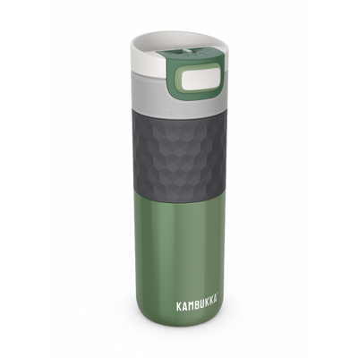Термочаша ​от неръждаема стомана Kambukka Etna Grip с термокапак 3 в 1 Snapclean®, 500 мл, морскозелено