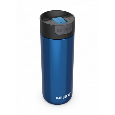Термочаша ​от неръждаема стомана Kambukka Olympus с термокапак Snapclean®, 500 мл, Swirly Blue