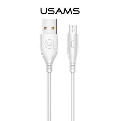 Кабел Usams U18 Round Micro USB 1м, бял