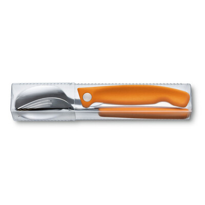 Комплект Victorinox SwissClassic, кухненски сгъваем нож, вилица и лъжица