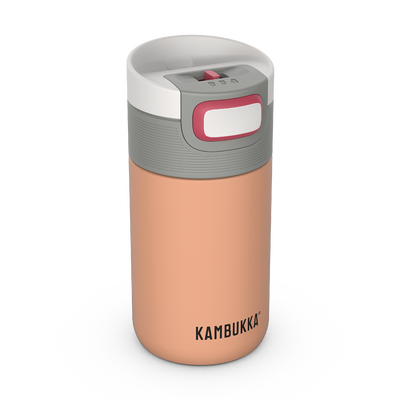 Термочаша ​от неръждаема стомана Kambukka Etna с термокапак 3 в 1 Snapclean®, 300 мл, пъпеш