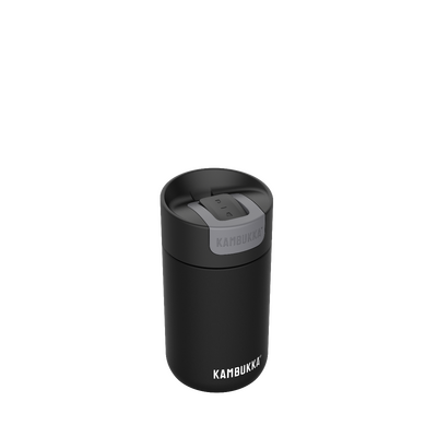 Термочаша ​от неръждаема стомана Kambukka Olympus с термокапак Snapclean®, 300 мл, смолисточерна