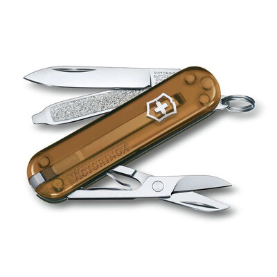 Швейцарски джобен нож Victorinox Classic SD Transparent Chocolate Fudge