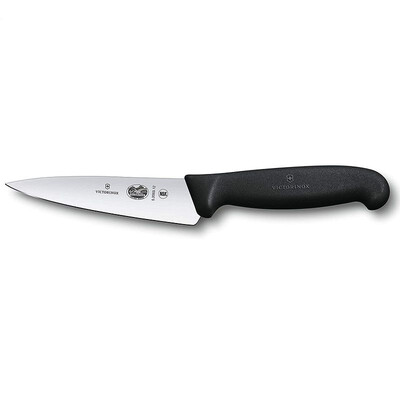 Кухненски нож Victorinox Fibrox универсален, 120 мм, черен