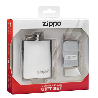 Комплект запалка  и фласка Zippo Flask & Lighter Gift Set
