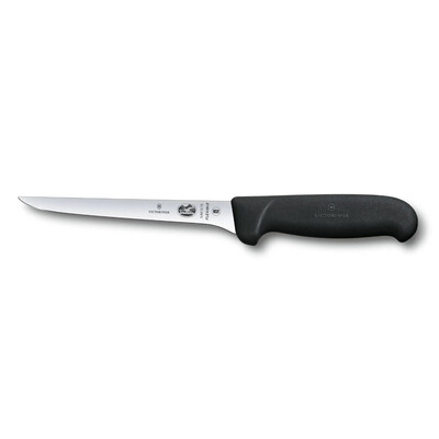 Нож за обезкостяване Victorinox Fibrox® Pro Boning Knife, извито и тясно острие, 150 мм