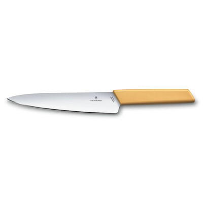 Кухненски нож Victorinox Swiss Modern Carving Knife, универсален, 19 см, меденожълт
