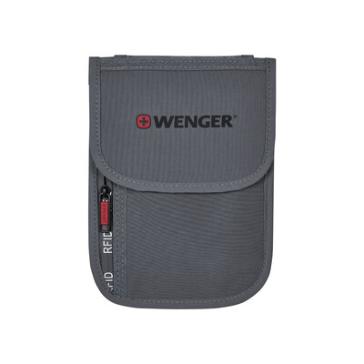 Портмоне за врат Wenger Travel Document RFID Neck Pouch, сиво