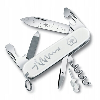 Швейцарски джобен нож Victorinox Sportsman White Christmas Special Edition 2018