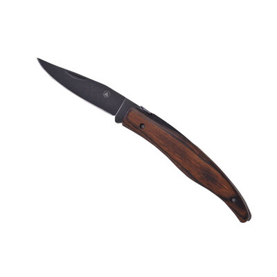 Сгъваем нож LAGUIOLE FOLDABLE KNIFE BLACK BLADE BROWN WOOD HANDLE