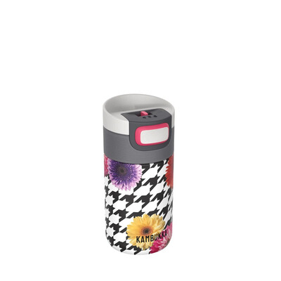 Термочаша ​от неръждаема стомана Kambukka Etna с термокапак 3 в 1 Snapclean®, 300 мл, Floral Patchwork