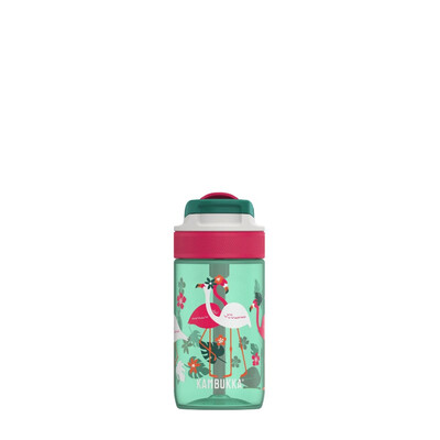 Детска бутилка за вода от тритан, 400 мл, Kambukka Lagoon, без ВРА, Pink Flamingo