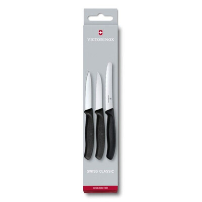 Комплект Victorinox Swiss Classic Paring Knife Set, три ножа, черни