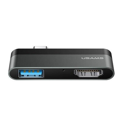 Хъб Usams US-SJ462 Type-C mini HUB (USB+HDMI)