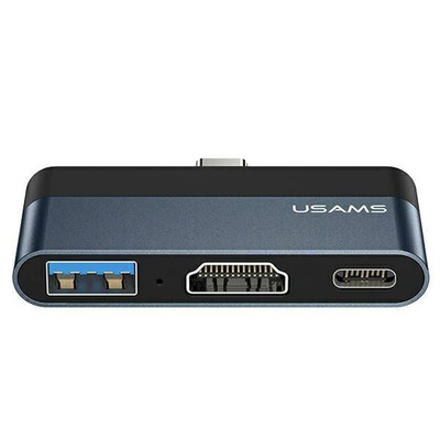 Хъб Usams SJ492 Type-C Mini HUB (USB+HDMI+Type-C)