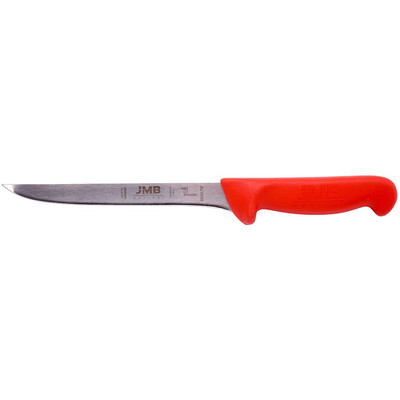 Нож JMB за филетиране H2-grip, гъвкав, 17.5см, червен
