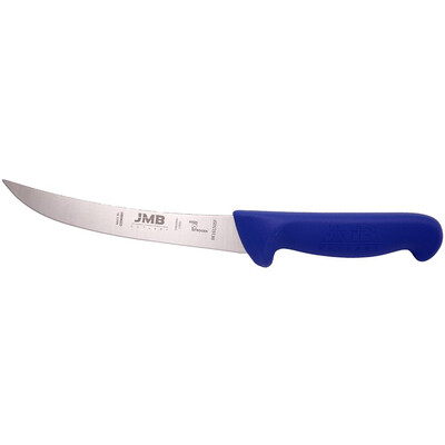 Нож JMB за обезкостяване H2-GRIP, извито, полутвърдо острие, син