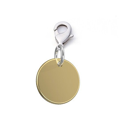Медальон за гравиране Metalmorphose, кръг Shiny gold