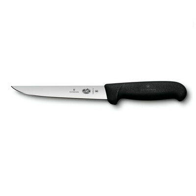 Кухненски нож Victorinox Fibrox за обезкостяване, право острие, 150мм, черен