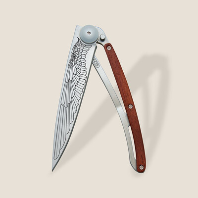 Джобен нож Deejo 37g, Coral wood / Wing