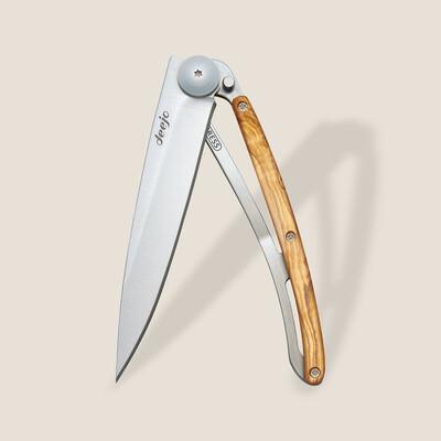 Джобен нож Deejo 37g, Olive wood