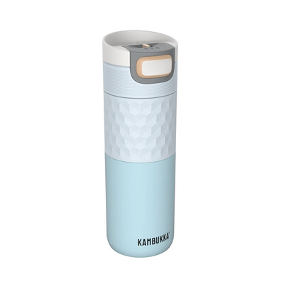 Термочаша ​от неръждаема стомана Kambukka Etna Grip с термокапак 3 в 1 Snapclean®, 500 мл, Breezy Blue