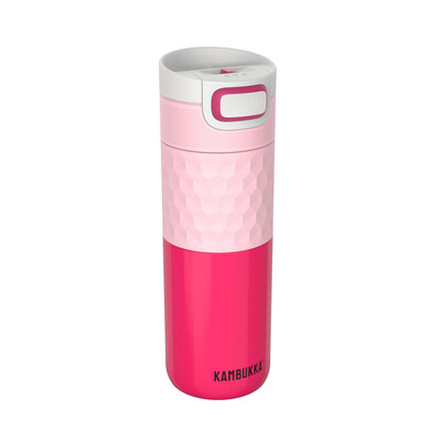 Термочаша ​от неръждаема стомана Kambukka Etna Grip с термокапак 3 в 1 Snapclean®, 500 мл, Diva Pink