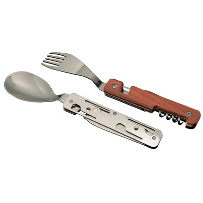 Комплект за хранене Akinod Multifunction Cutlery 13H25, Coral Wood