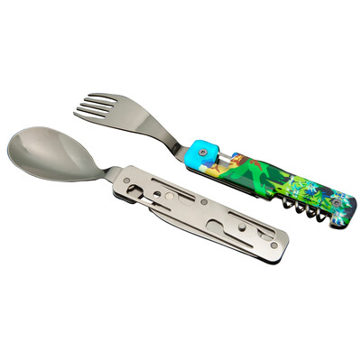 Комплект за хранене Akinod Multifunction Cutlery 13H25, Summer Mountain