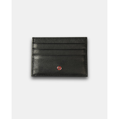Кожен калъф за карти Swissbags, черен